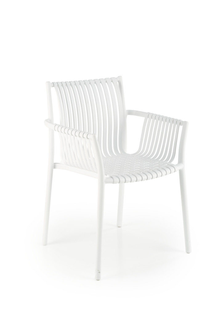 Eleganckie krzesło biurkowe białe K492