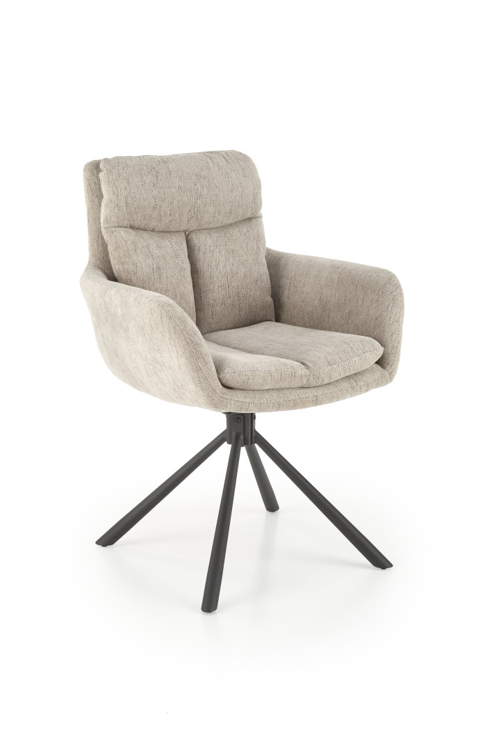 Produkt w kategorii: Krzesła, nazwa produktu: Krzesło Biurko Beżowe Eleganckie K495