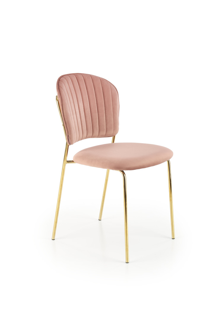 Produkt w kategorii: Krzesła, nazwa produktu: Krzesło różowe Halmar K499 Eleganckie