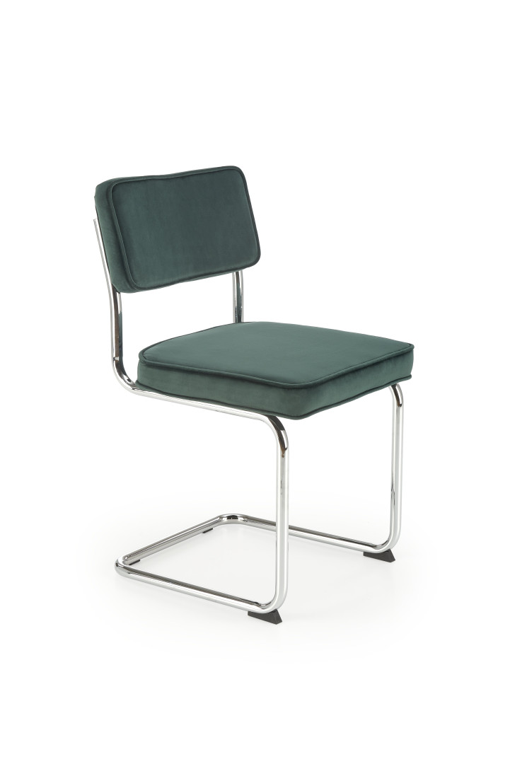 Eleganckie krzesło biurowe ciemnozielone