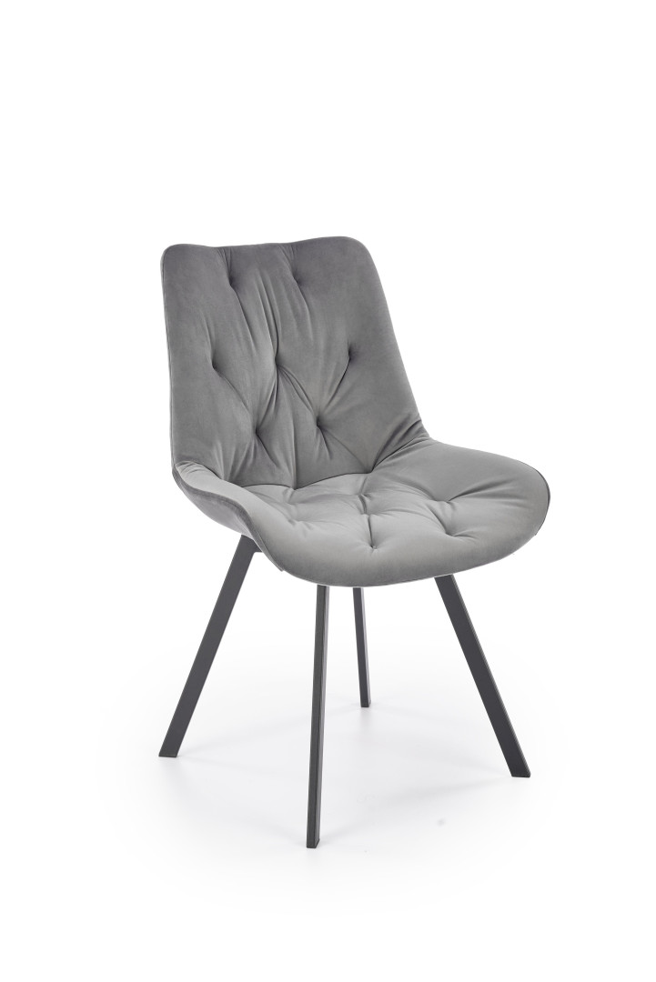 Produkt w kategorii: Krzesła, nazwa produktu: Eleganckie krzesło popielate K519 Biurka