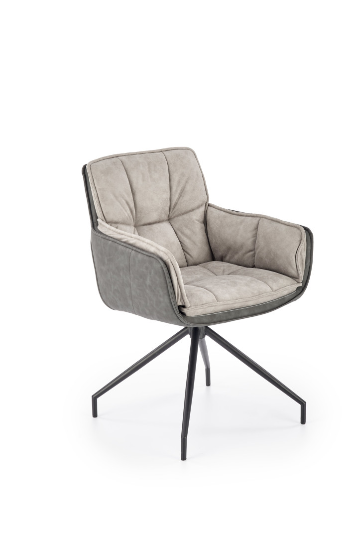 Produkt w kategorii: Krzesła, nazwa produktu: Eleganckie krzesło popielate K523