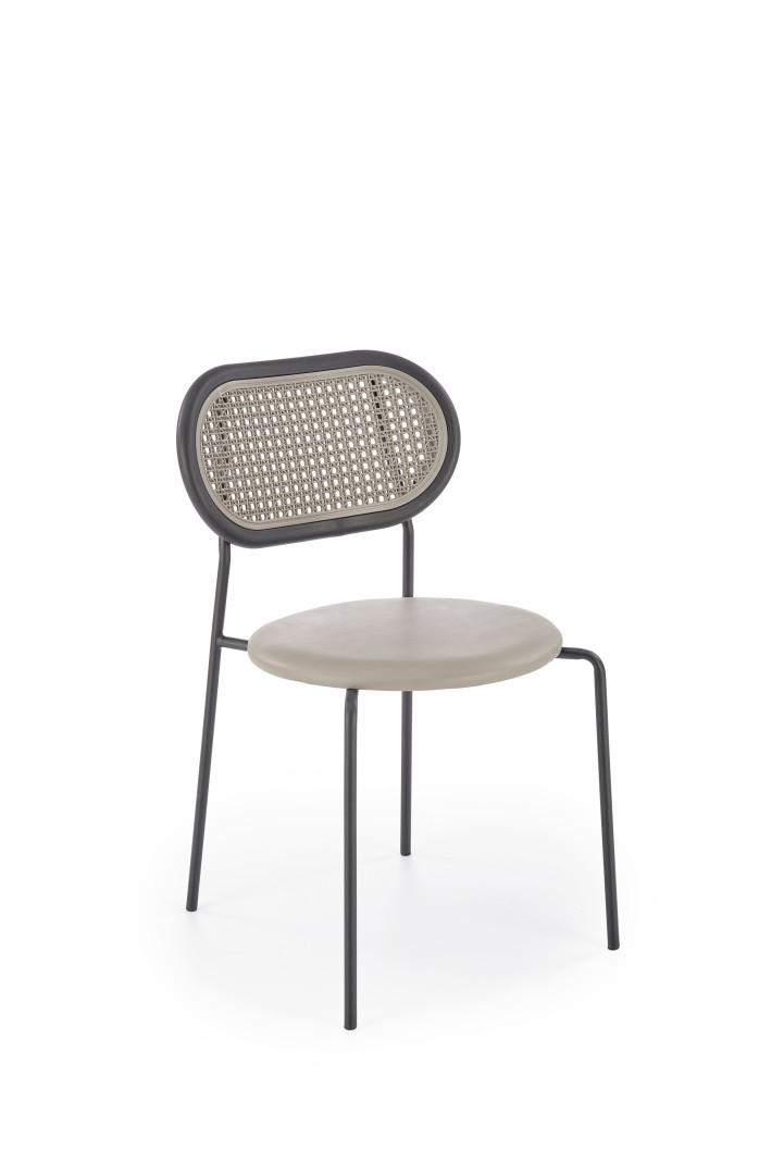 Eleganckie krzesło popielate K524 - design, jakość, styl