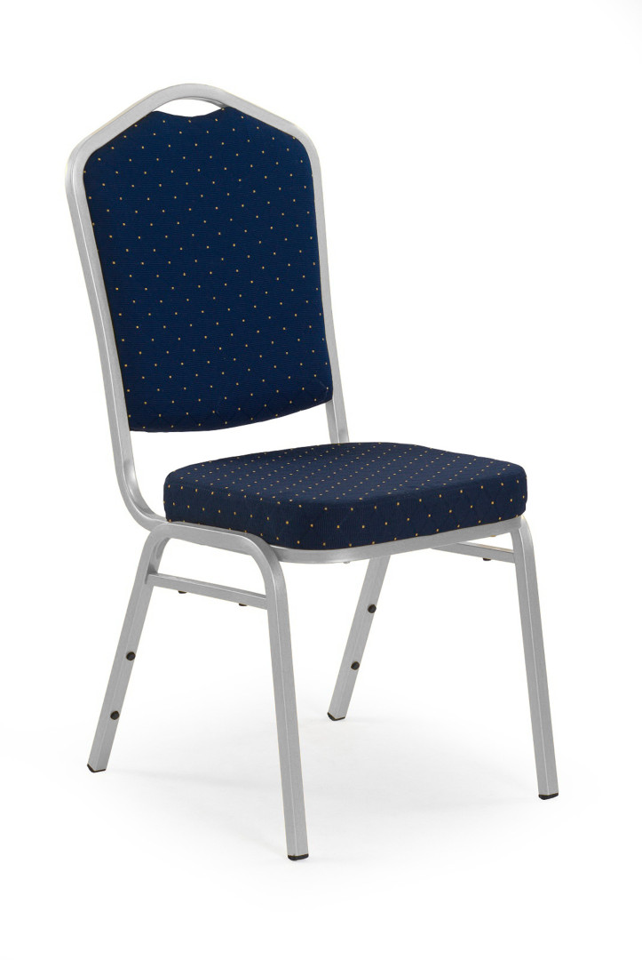 Krzesło biurowe eleganckie niebieskie K66S
