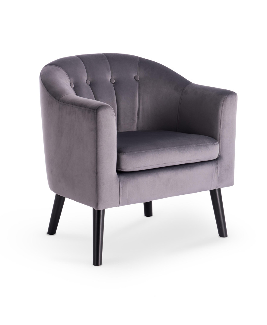 Produkt w kategorii: Fotele, nazwa produktu: Fotel MARSHAL popielaty elegancja design