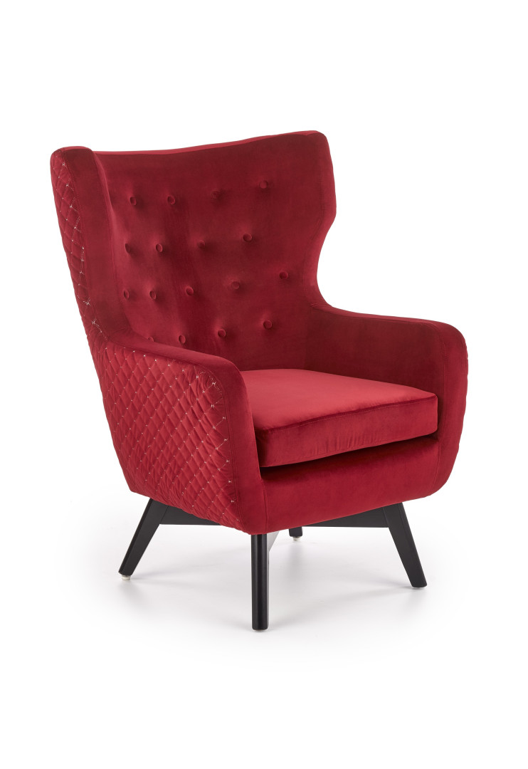 Produkt w kategorii: Fotele, nazwa produktu: Fotel wypoczynkowy MARVEL bordowy/czarny - Halmar