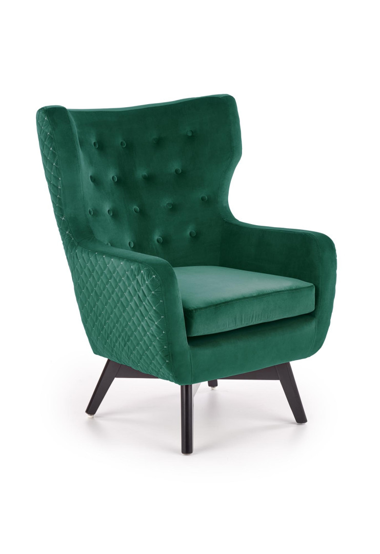 Produkt w kategorii: Fotele, nazwa produktu: Fotel MARVEL w ciemnym zielonym - stylowy i komfortowy