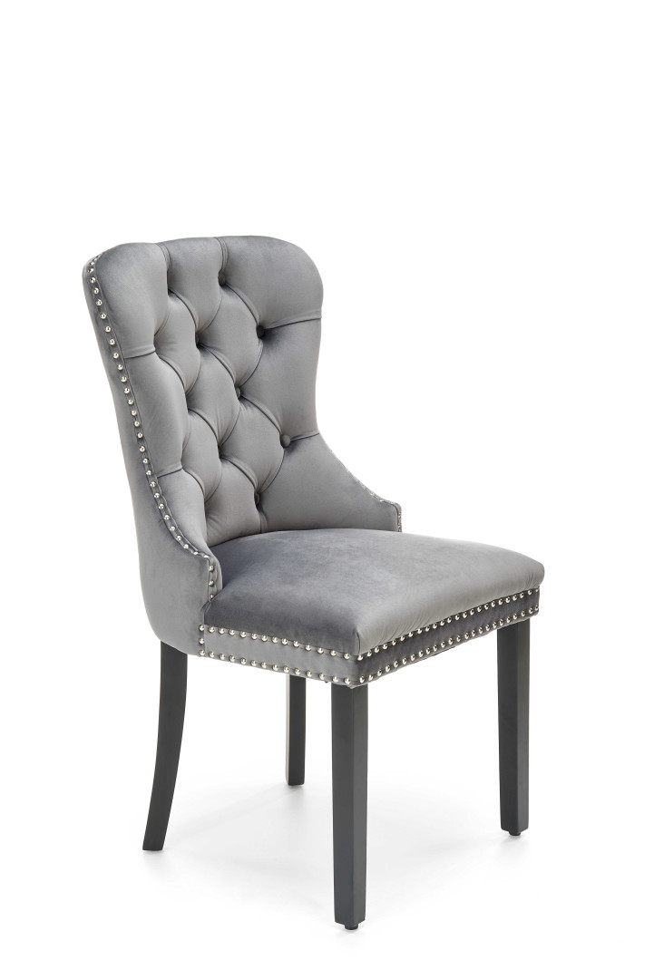 Produkt w kategorii: Krzesła, nazwa produktu: Krzesło MIYA czarne popielate eleganckie
