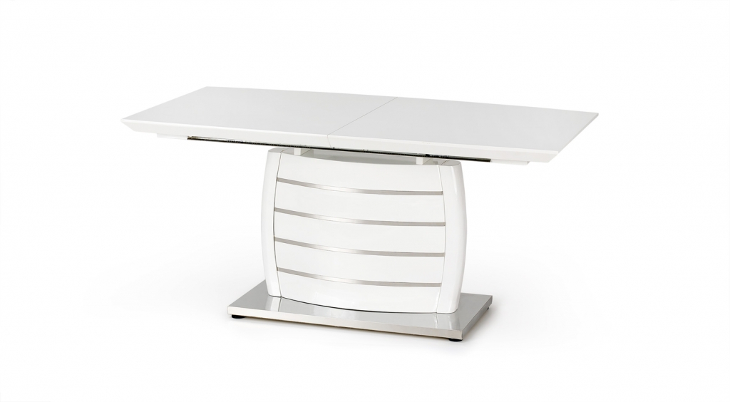 Stół rozkładany Onyx biały chrom