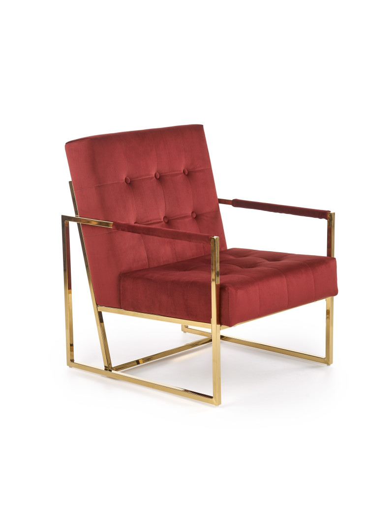 Produkt w kategorii: Fotele, nazwa produktu: Fotel PRIUS elegancja aksamit bordo