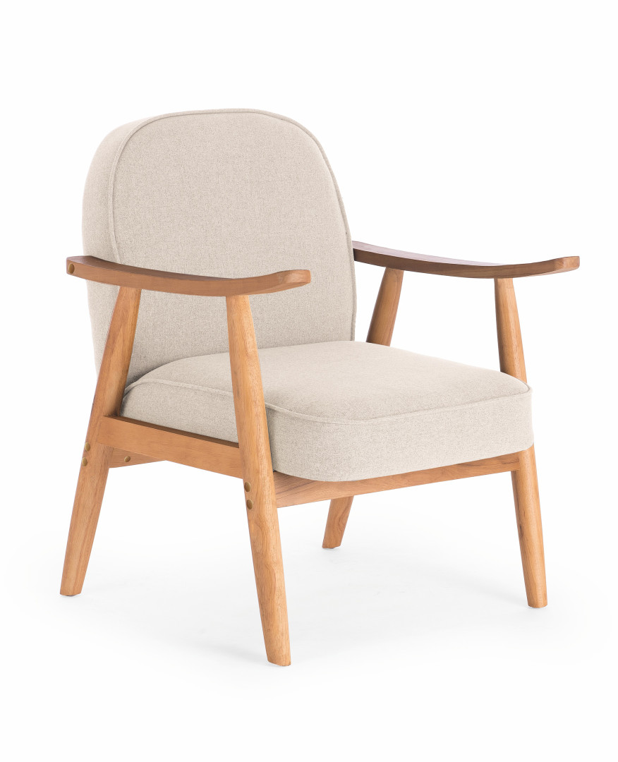 Produkt w kategorii: Fotele, nazwa produktu: Elegancki fotel RETRO beżowy Halmar