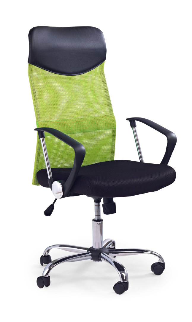 Zielony fotel ergonomiczny Vire