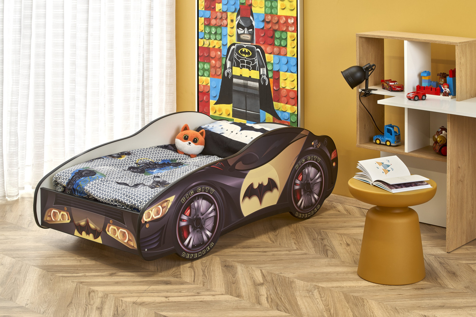 Produkt w kategorii: Łóżka, nazwa produktu: Łóżko Batcar dla małych superbohaterów