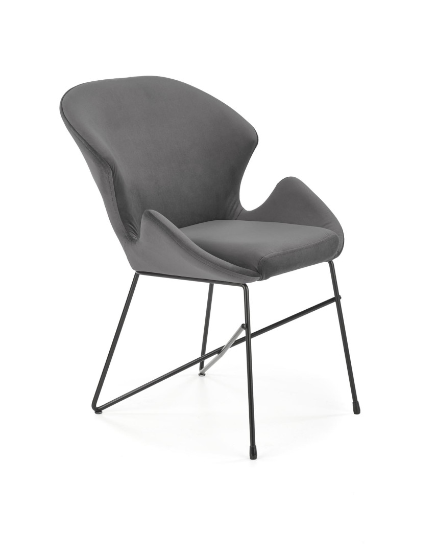 Produkt w kategorii: Krzesła, nazwa produktu: Eleganckie krzesło K458 popielate Halmar