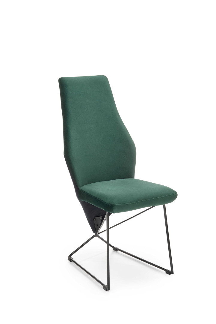 Krzesło biurowe eleganckie zielone K485
