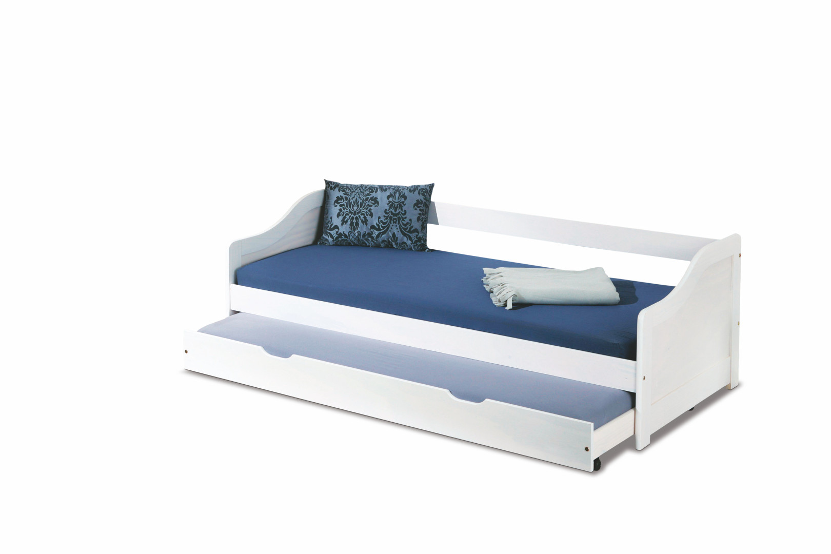 Produkt w kategorii: Łóżka, nazwa produktu: Łóżko dwuosobowe LEONIE 2 białe eleganckie