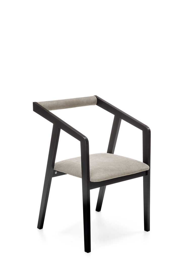 Krzesło AZUL tapicerowane popiel/czarny