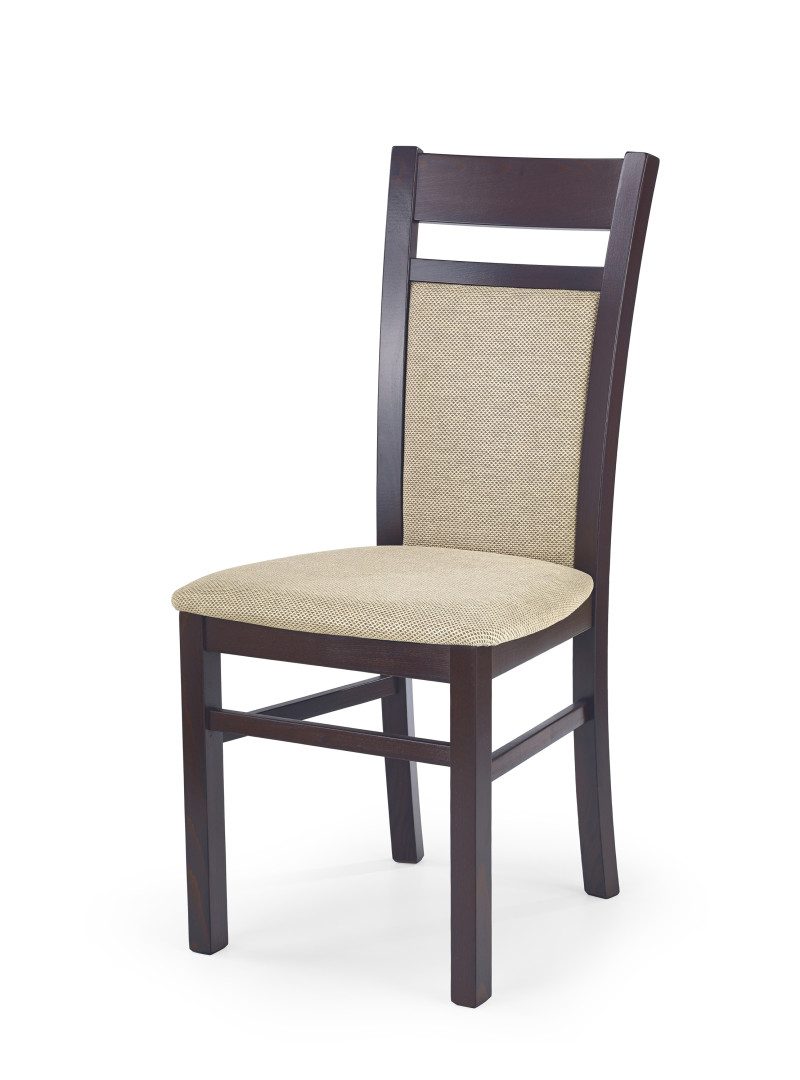 Eleganckie krzesło GERARD2 w ciemnym orzechu