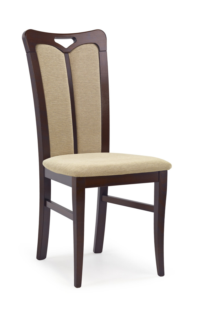 Eleganckie krzesło drewniane HUBERT2 Beige