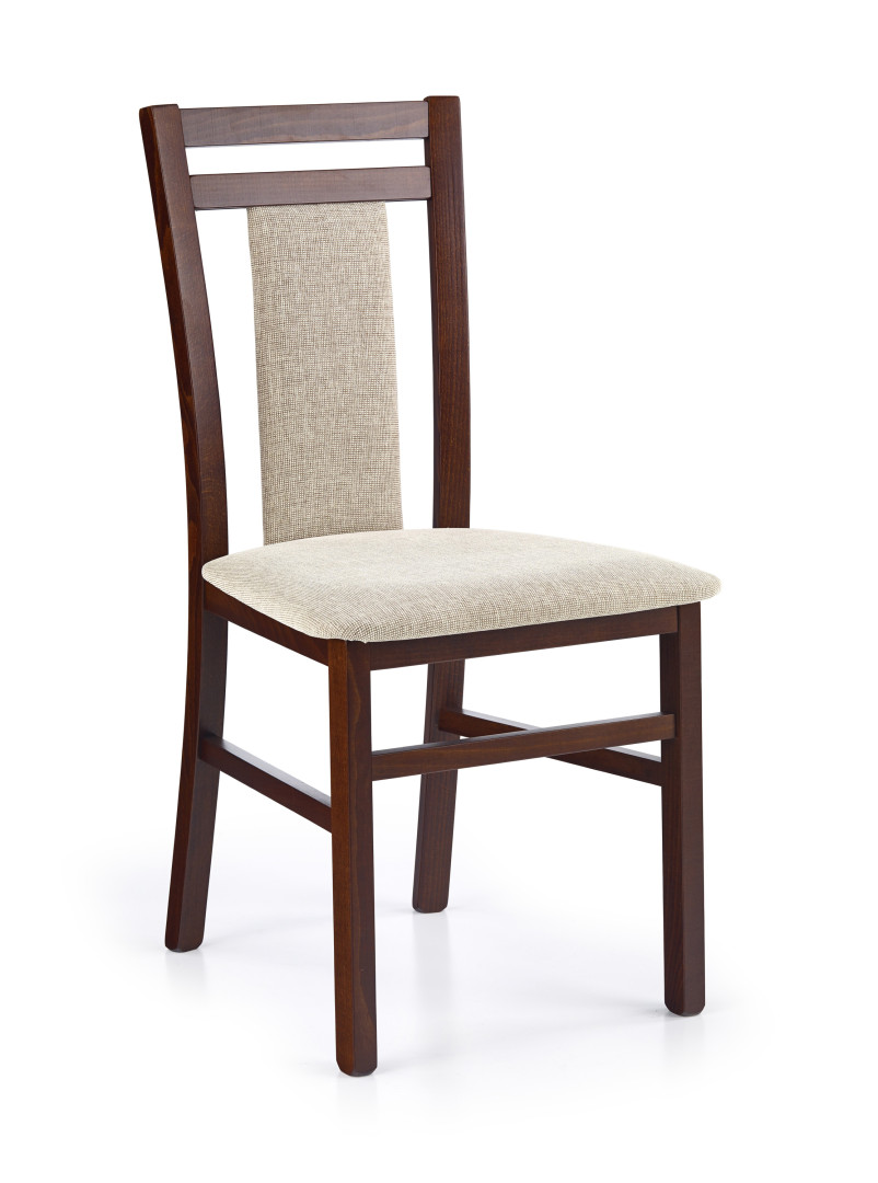 Krzesło biurowe HUBERT8 orzechowo-tkaninowe