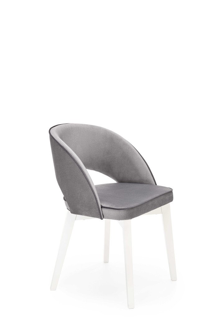 Eleganckie krzesło biurkowe MARINO White Velvet
