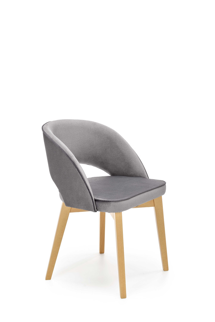 Produkt w kategorii: Krzesła, nazwa produktu: Krzesło Marino dęb miodowy velvet