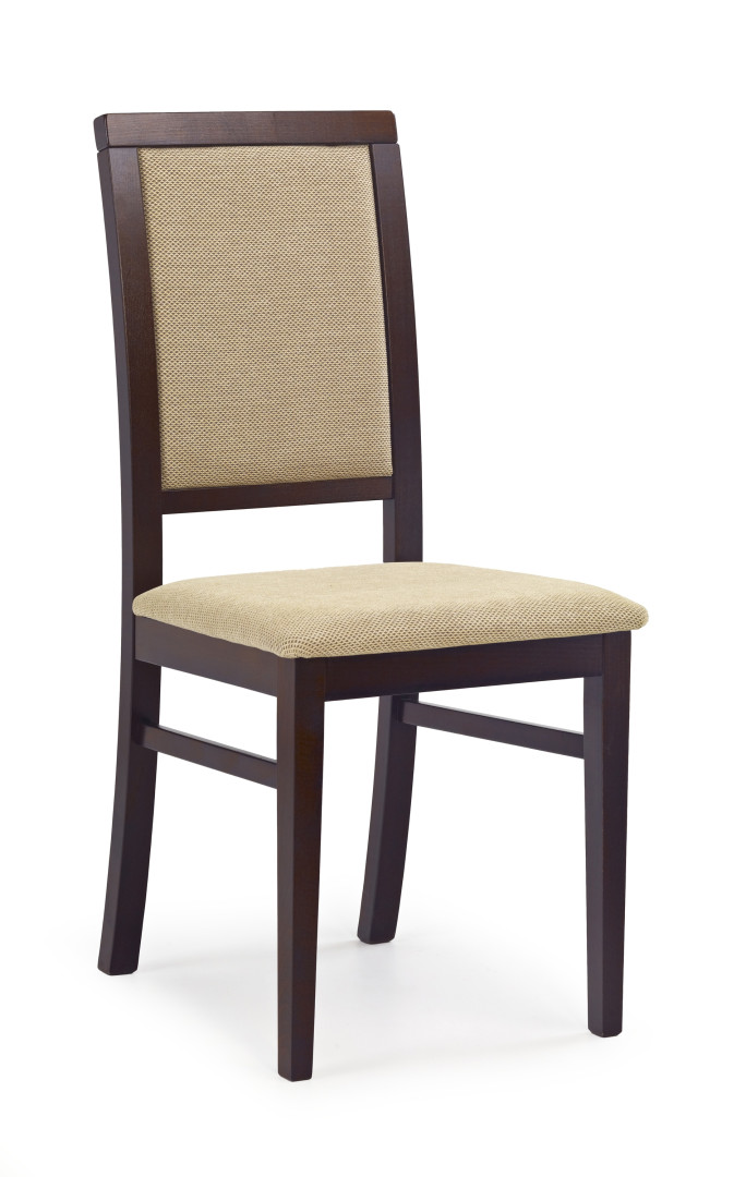Produkt w kategorii: Krzesła, nazwa produktu: Krzesło SYLWEK1 Dębowe Orzech Beżowa