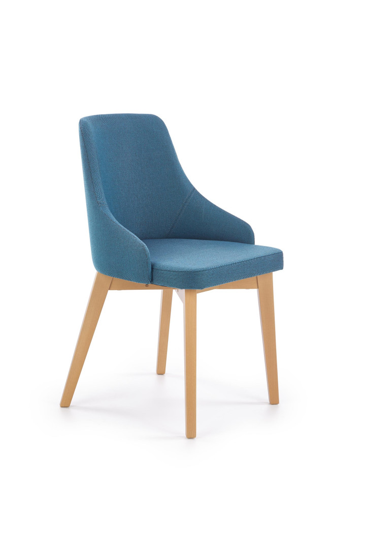 Produkt w kategorii: Krzesła, nazwa produktu: Eleganckie krzesło TOLEDO Miodowy Turkusowy