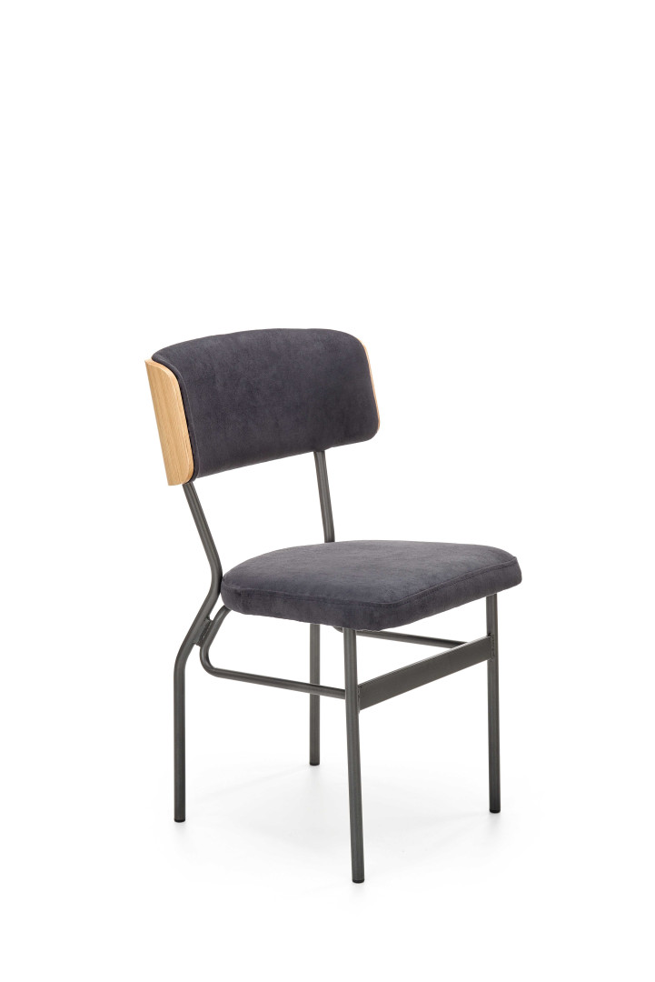 Eleganckie krzesło SMART KR dąb/czarny